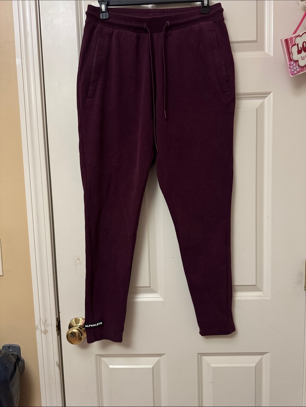 Alphalete Deep Burgundy Tapered Joggers